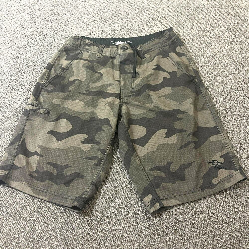 Da Hui Shorts Mens Size 28 Camouflage Camo Green